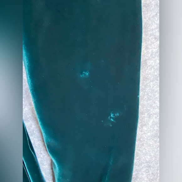 Jessica McClintok Vintage Velvet Lace‎ and Beaded Dress 4 Green 80’s Petticoat - Picture 10 of 12